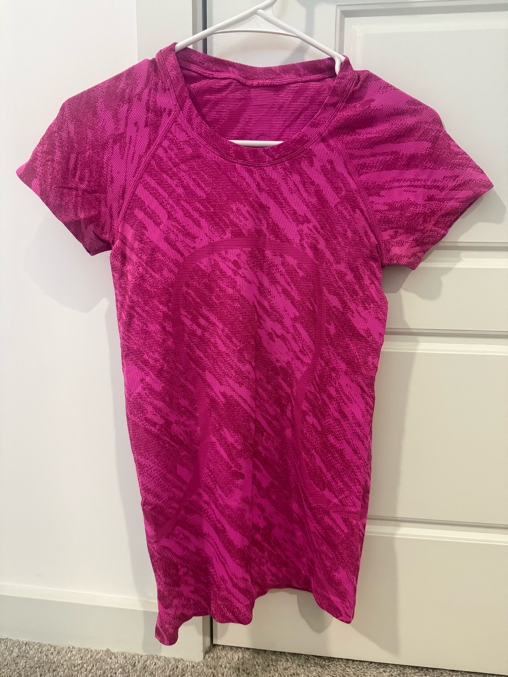 lululemon athletica Short-Sleeve Active Tee in Magenta
